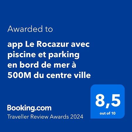 App Le Rocazur Avec Piscine Et Parking En Bord De Mer A 500M Du Centre Ville مينتون المظهر الخارجي الصورة